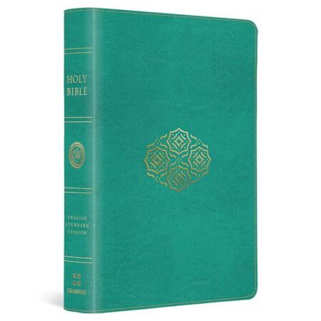 ESV Large Print Compact Bible (TruTone Leather, Teal) - Bulk Case of 28