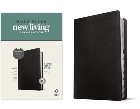 NLT Super Giant Print Bible, Filament Enabled, Indexed (Imitation Leather, Black) - Bulk Case of 10