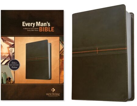 NLT Every Man's Bible (Imitation Leather, East-West Grey) - Bulk Case of 12