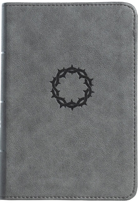 CSB Large Print Compact Reference Bible, Large Print (Leather Touch, Grey) - Bulk Case of 24
