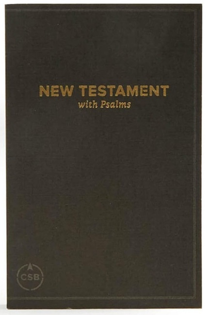 CSB Pocket New Testament with Psalms, Small Print (Paperback, Black) - Bulk Case of 230