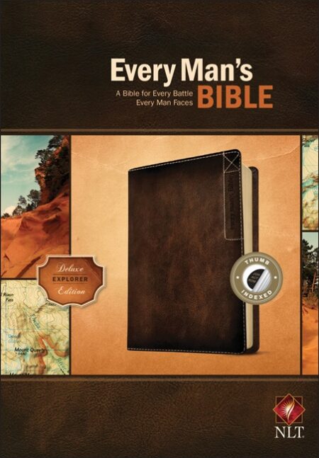NLT Every Man's Bible Deluxe Explorer Edition, Indexed (Imitation Leather, Brown) - Bulk Case of 12