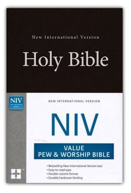 NIV Value Pew and Worship Bible---hardcover, black - Case of 16