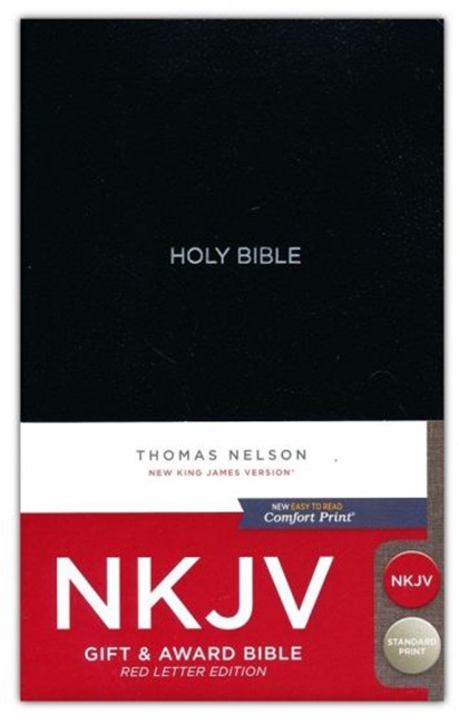 NKJV Gift and Award Bible, Black - Case of 24