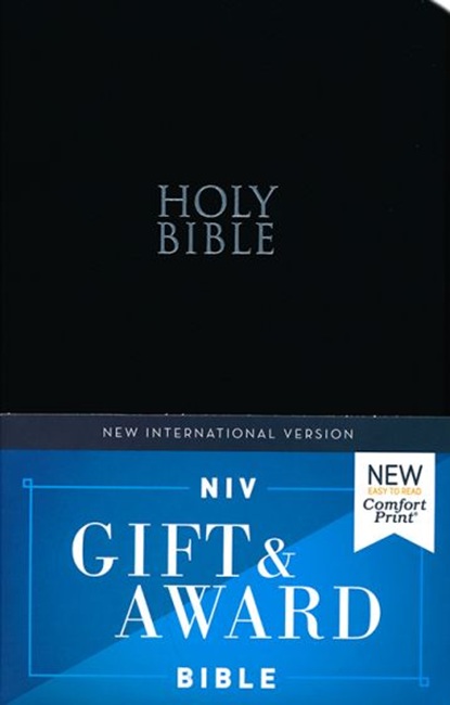 NIV, Gift and Award Bible, Leather-Look, Black, Comfort Print - Case of 28