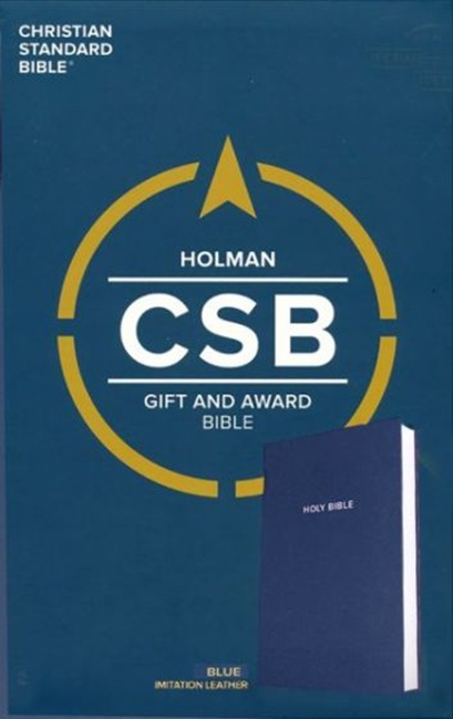 CSB Gift & Award Bible---imitation leather, blue - Case of 24