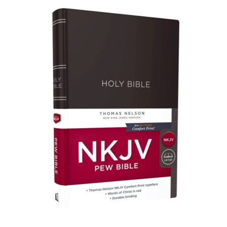 NKJV, Pew Bible, Large Print, Hardcover, Black - Case of 12
