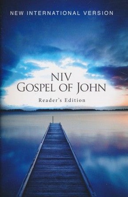 NIV Pocket Gospel of John, Reader's Edition, Softcover with Blue Pier - Case of 250