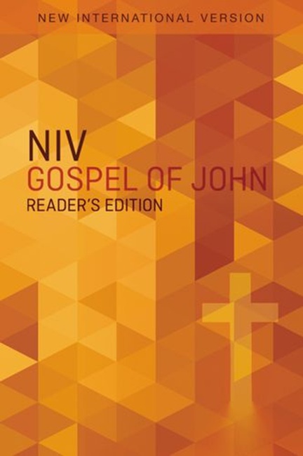 NIV Pocket Gospel of John, Reader's Edition, Softcover with Orange Cross - Case of 250