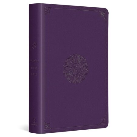ESV Student Study Bible---soft leather-look, lavender with emblem design - Case of 12