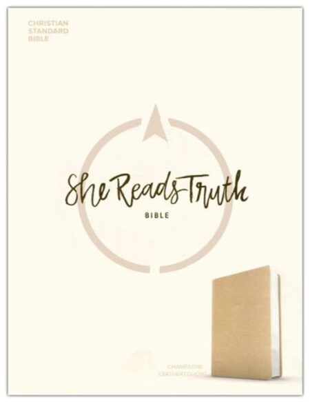 CSB She Reads Truth Bible---LeatherTouch, champagne - Case of 8