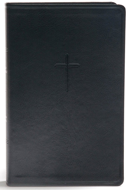 CSB Everyday Study Bible---soft leather-look, black - Case of 12