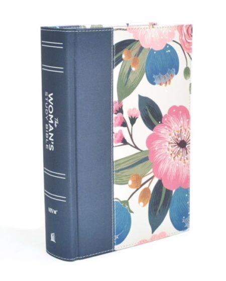 NIV The Woman's Study Bible, Cloth over Board, Blue Floral, Full-Color - Case of 8