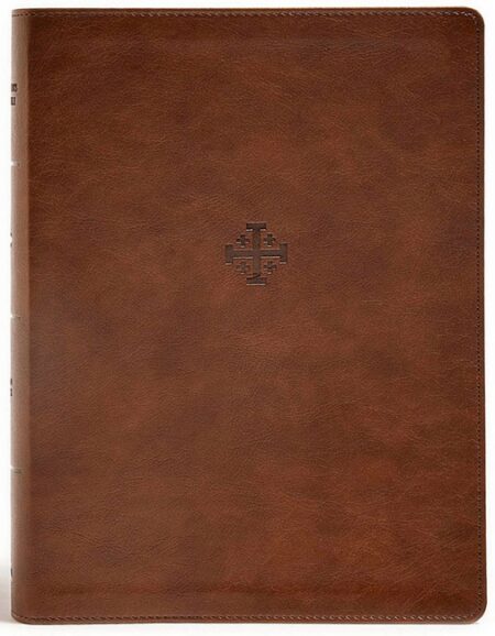 CSB Life Connections Study Bible---Soft leather-look, brown - Case of 8