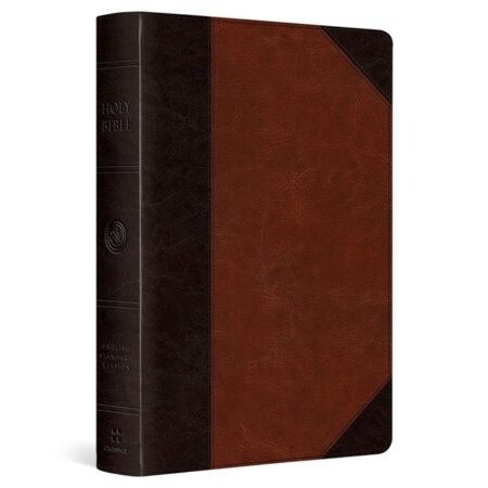 ESV Reference Bible---soft leather-look, brown/cordovan, portfolio design - Case of 12