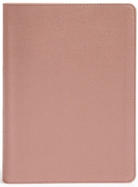 CSB She Reads Truth Bible---soft leather-look, rose gold (indexed) - Case of 8