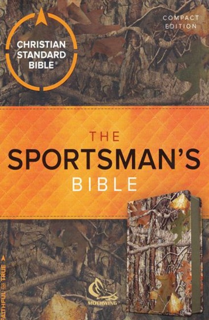 CSB Sportsman's Compact Large-Print Bible---soft leather-look, mothwing camouflage - Case of 24