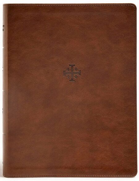 CSB Life Connections Study Bible---soft leather-look, brown (indexed) - Case of 8