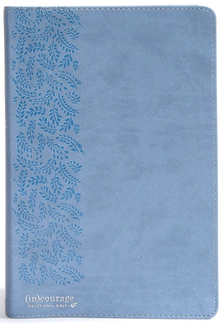 CSB (in)courage Devotional Bible---soft leather-look, blue - Case of 12