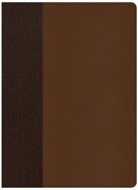CSB Life Essentials Study Bible---soft leather-look, brown - Case of 10