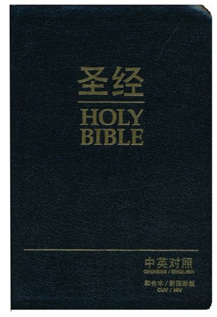 Chinese/English Bible - CUV Simplified /NIV, Bonded Leather, Black - Case of 10
