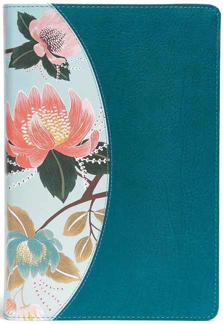 The CSB Study Bible for Women, Teal Flowers LeatherTouch - Case of 12