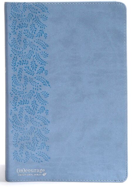 CSB (in)courage Devotional Bible---soft leather-look, blue (indexed) - Case of 12