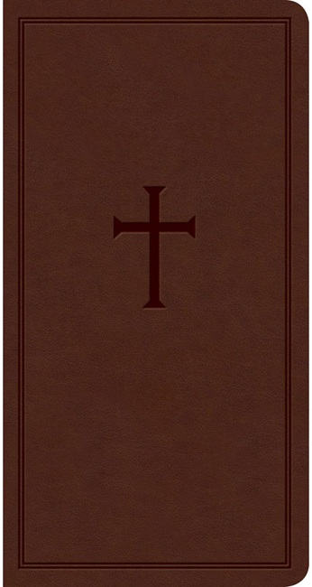 CSB Single-Column Pocket New Testament---soft leather-look, brown - Case of 48