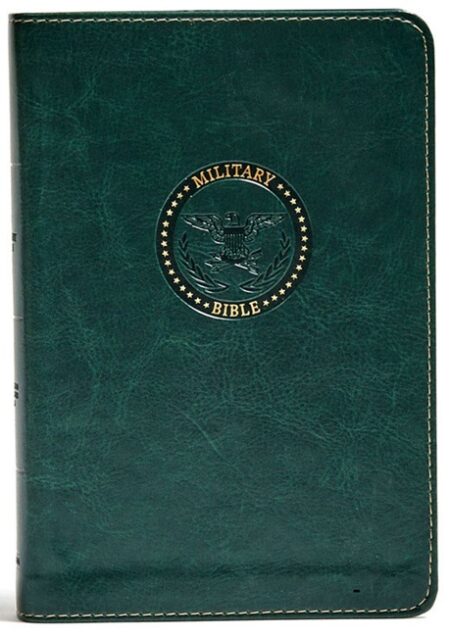 CSB Military Bible, Green LeatherTouch for Soldiers - Case of 36