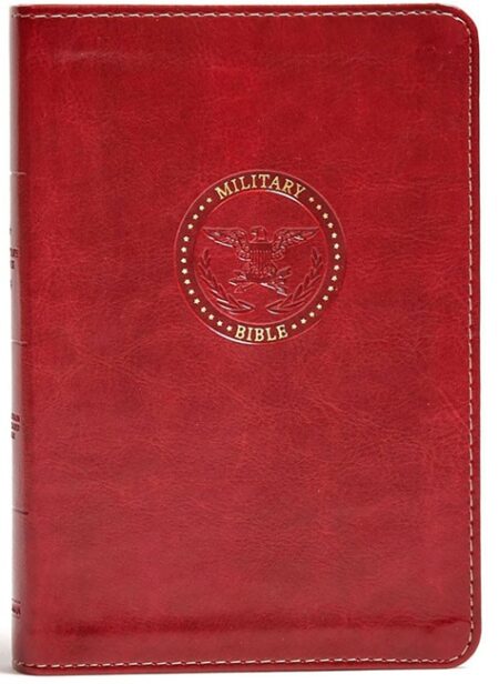 CSB Military Bible, Burgundy LeatherTouch for Marines - Case of 36