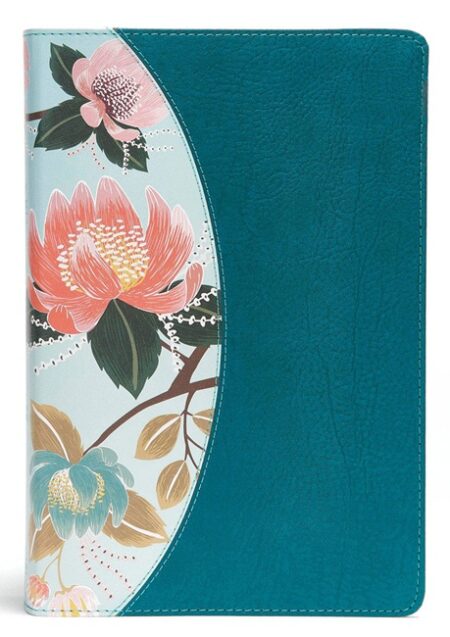The CSB Study Bible for Women, Teal Flowers LeatherTouch, Thumb-Indexed - Case of 12