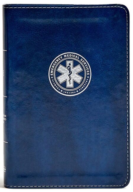 CSB Emergency Medical Services Bible, Navy LeatherTouch - Case of 36