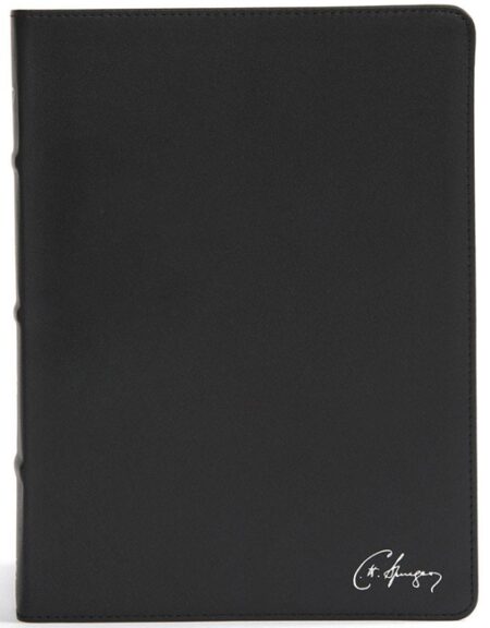 CSB Spurgeon Study Bible, Black Genuine Leather - Case of 10