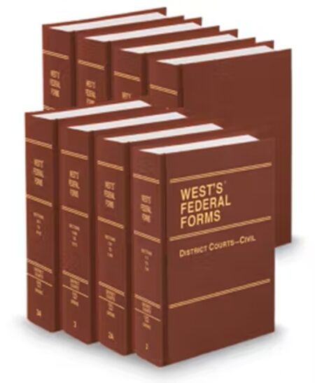 West's Federal Forms V.2 To V.4B District Courts To Civil Rules, 2025 ed.