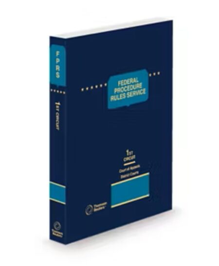 Federal Procedure Rules Service First Circuit Court of Appeals District Courts, 2026 ed.