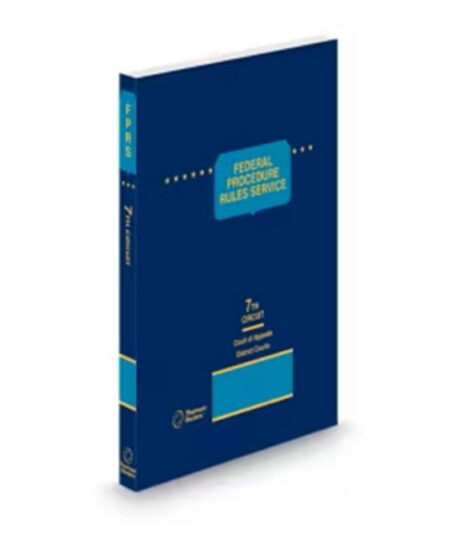Federal Procedure Rules Service Seventh Circuit Court of Appeals District Courts