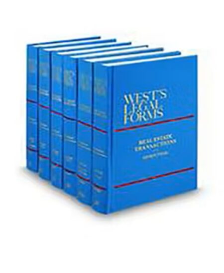 West's Legal Forms V.19-23 Real Estate Transactions-Commercial Real Estate, 2025-2026 ed.
