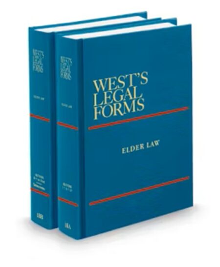 West's Legal Forms V.18A To 18B Elder Law, 2025-2026 ed.