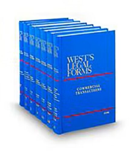 West's Legal Forms V.12-15 Commercial Transactions-Sale of Goods, 2025-2026 ed.