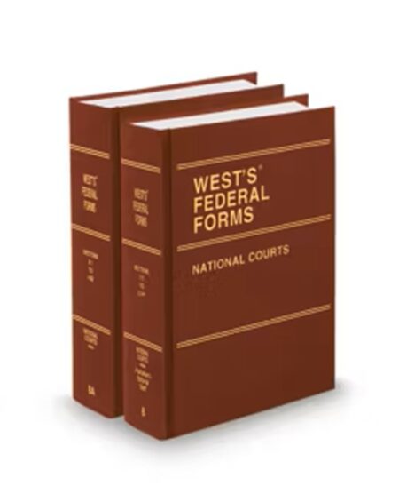 West's Federal Forms V.8 and V.8A National Courts, 2025 ed.