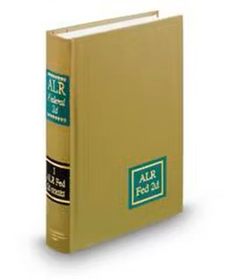 American Law Reports Federal 2D