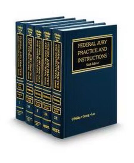 Federal Jury Practice and Instructions Criminal Only Including V.1 Jury Trial