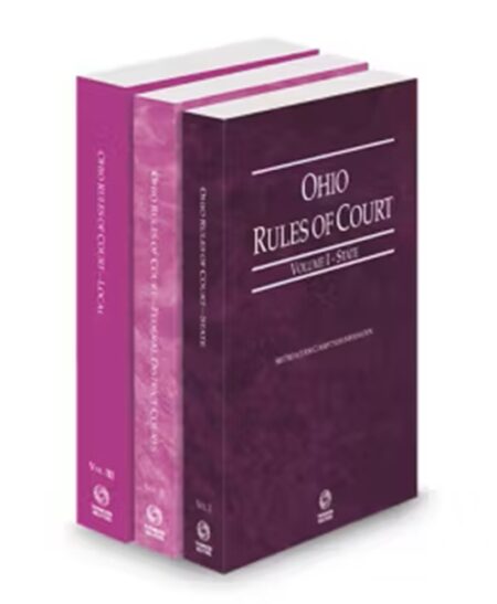 Ohio Court Rules State,Federal District and Local V.I, II and III, 2026 ed.