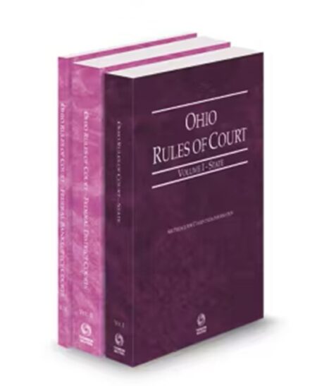 Ohio Court Rules State Federal District and Federal Bankruptcy V.I To IIa, 2026 ed.