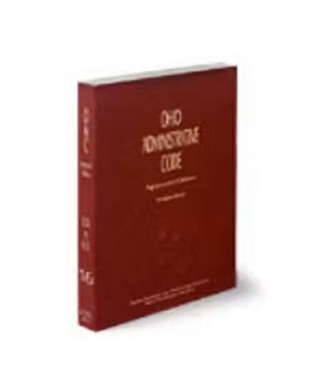 Ohio Administrative Code V.16A SEC 5124 To 5160.49, 2020-2021 ed.