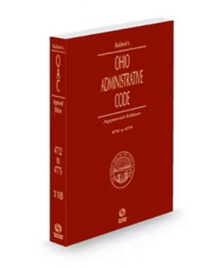 Ohio Administrative Code V.11C Secs 4778 To 4981