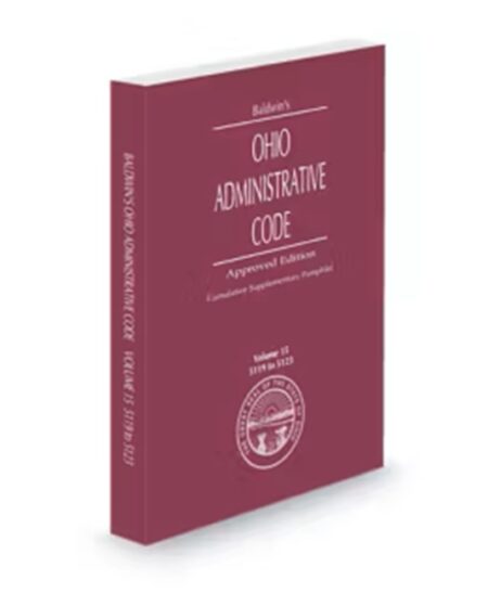 Ohio Administrative Code V.15 Chapters 5119 To 5123