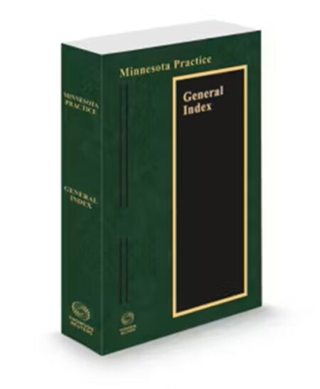 Minnesota Practice General Index