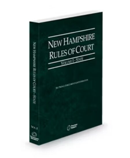 New Hampshire Court Rules State V.1, 2026 ed.
