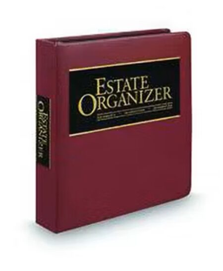 Cowles Estate Organizer Common Law Joint Binder Content and Tabs